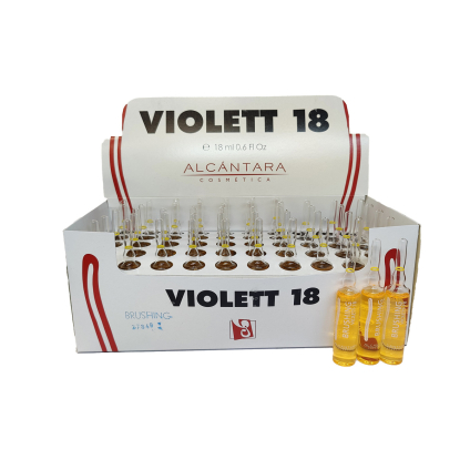 Violett-18 Brushing - Ампули для вкладання та блиску волосся, 18 мл